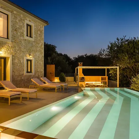 Villa Majestic Stone Sea View Pool Antipata (Erisos)